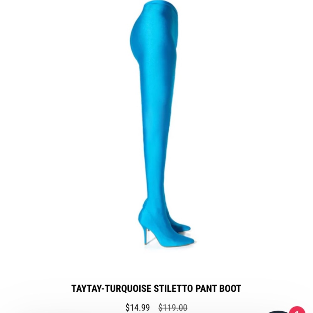 NEVER WORN Black TayTay size 7 by azalea Wang